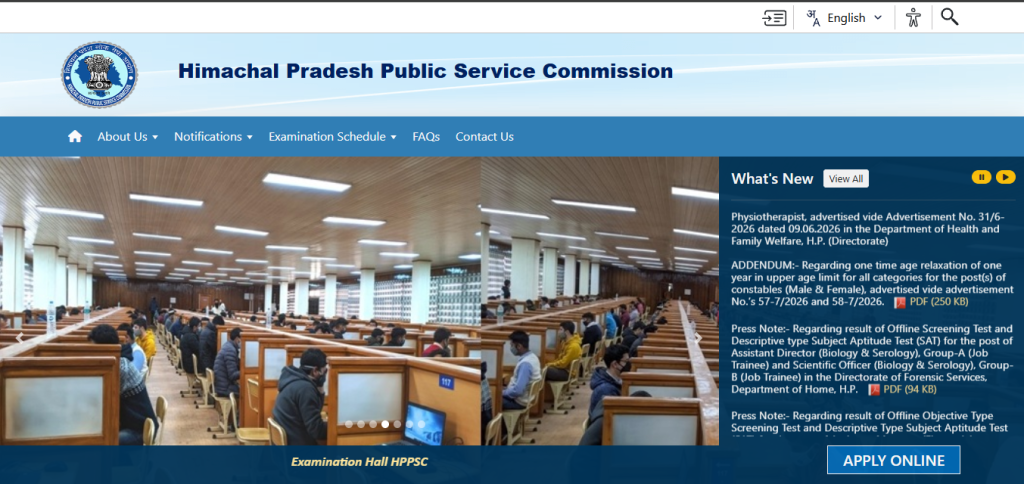 HPPSC Police Constable Recruitment 2026