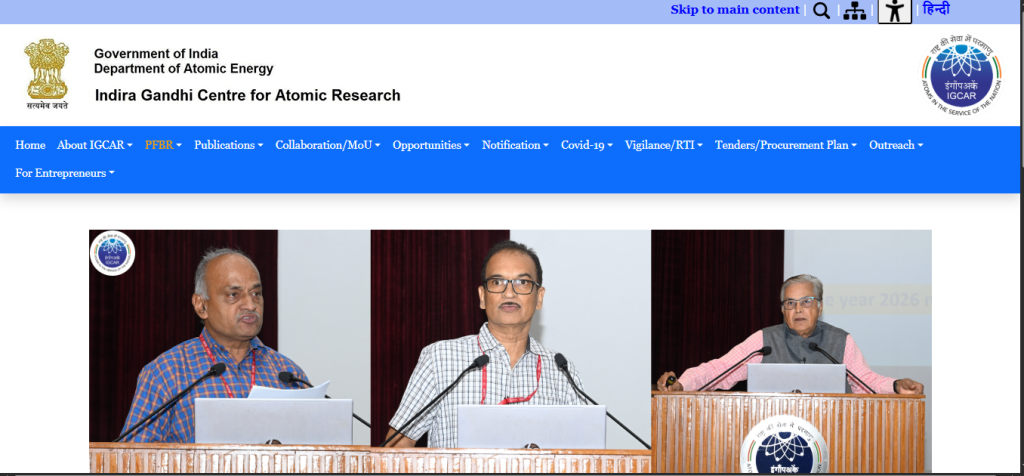 IGCAR Apprentice Recruitment 2026 Apply Online