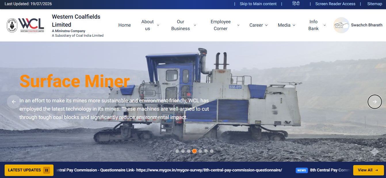 WCL Assistant Foreman, Mining Sirdar Online Form 2026