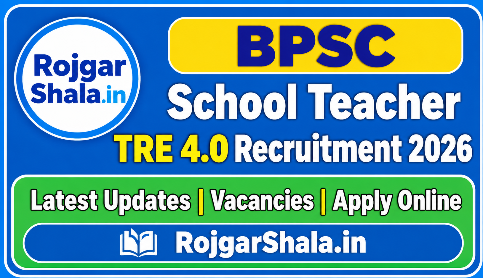 BPSC School Teacher TRE 4.0 Recruitment 2026
